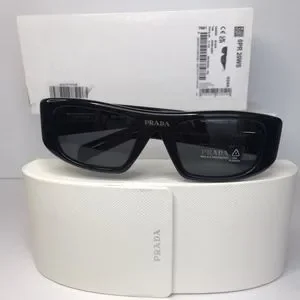 Authentic New Prada Eyewear Women\'s 0PR 20WS Sunglasses in Black | FW23/24 Prada | Accessories | Authentic New Prada Eyewear Womens Pr  main image 4